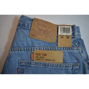 Levi's 560 Loose Fit Tapered Leg Jeans Mens 34x34 Light Wash Blue NWT Vintage